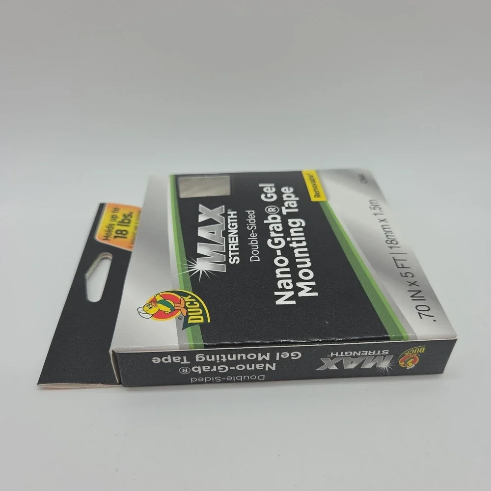 NEW Duck Max Strength Nano - Grab Gel Mounting Tape Double Sided Removable
